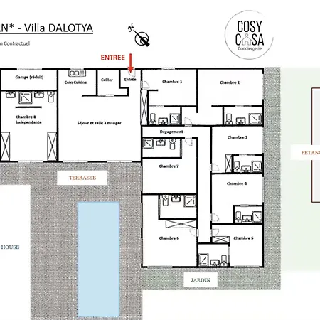 Dalotya 6-8 Suites-piscine-spa-5' Villa Lecci